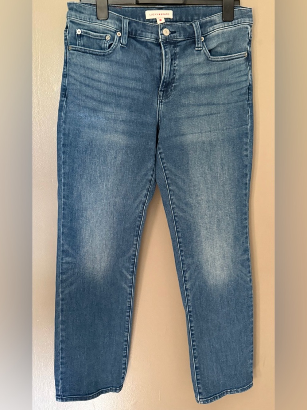 Lucky Brand Straight Jeans Size 12 Mid Rise Denim